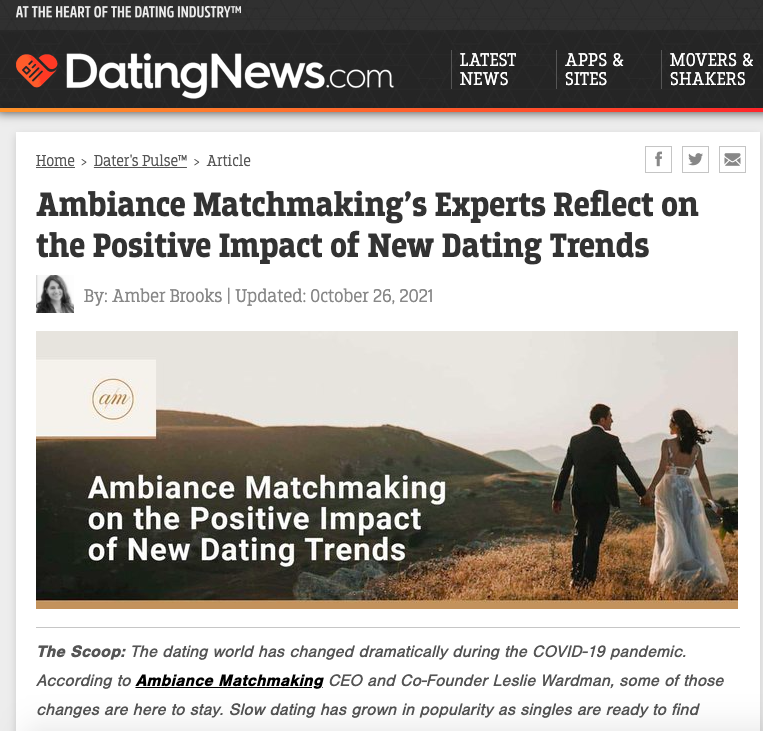 DatingNews.com Ambiance Matchmaking Interview